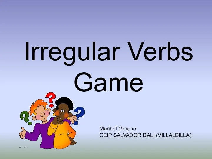 Irregular verbs, game