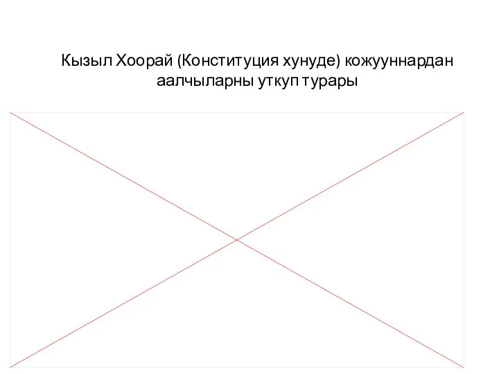 Кызыл Хоорай (Конституция хунуде) кожууннардан аалчыларны уткуп турары